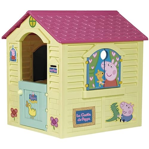 BricoLoco. Casa infantil para exterior jardín de Peppa Pig. Casa juguete Peppa Pig grande. Casa para jardín infantil para niños y niñas.