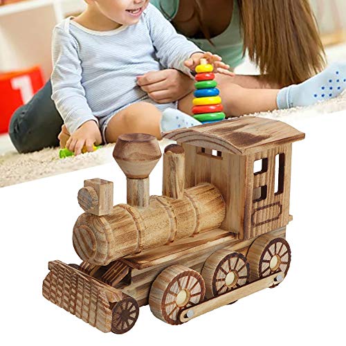 BTER Modelo de Tren de Vapor, Locomotora de Madera Modelo de Tren de Madera, Tren de Juguete, para decoración del hogar Decoración de Habitaciones Infantiles