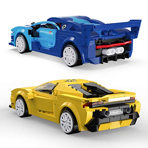 CADA C51073W - Bloques de construcción para coche deportivo Bugatti Veyron con mando a distancia, modelo compatible con Lego Technic, 325 piezas