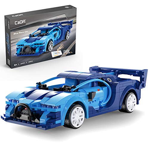 CADA C51073W - Bloques de construcción para coche deportivo Bugatti Veyron con mando a distancia, modelo compatible con Lego Technic, 325 piezas