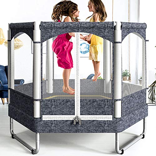 Cama elástica AGYH Trampolín De 50 Pulgadas Niños, Baloncesto Stand, Barra del Levantamiento, 3 Piernas En Forma De U, Cifrado Red Protectora, Fitness Deportivo Juguete, 150 Kg De Carga