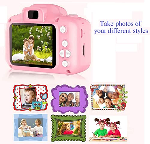 Cámara de fotos para niños, mini cámara digital para niños, 1080P HD, cámara de fotos antichoques, vídeo para niñas, niños de 3 a 12 años (tarjeta 32G SD incluida)