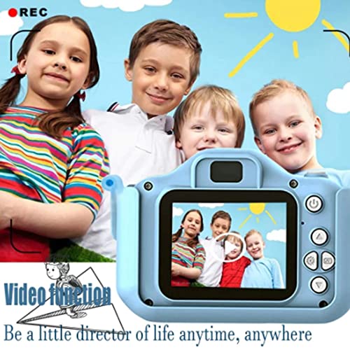 Cámara Digital para Niños 1080P 2.0" HD Selfie Video Cámara Infantil Regalos Navidad Niños Niñas de 3-10 Años Lector de Tarjetas (Azul)