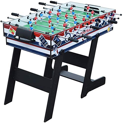 CARACHOME Mesa multijuego Plegable 4 en 1, Mesa de Billar/Air Hockey/Mini Mesa de Ping Pong con Patas Plegables, para Adultos y niños, Juegos Familiares