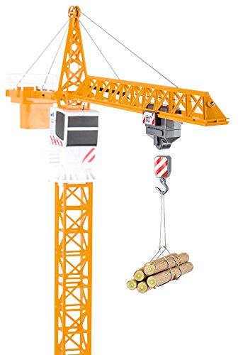 Carson 1:20 Tower Crane 2.4G 100% RTR, grúa de Control Remoto con Funciones, Incluye Pilas y Mando a Distancia (500907301)