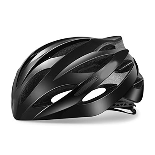 Casco Bicicleta Yuan Ou Casco Bicicleta Adulto Niño Ultralight 200g In-Mold Transpirable Bicicleta De Carretera Bicicleta De Montaña Profesional Todo Terreno MTB M(52-56) Negro 10