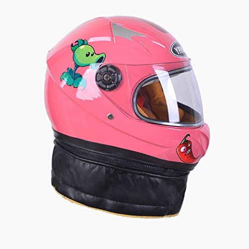 Cascos de moto para niños Casco Casco Completo Cascos Cascos de seguridad Casco de seguridad Casco Niños Motocicletas Integral Cascos de Motorbike para Niñas Niños Rosa