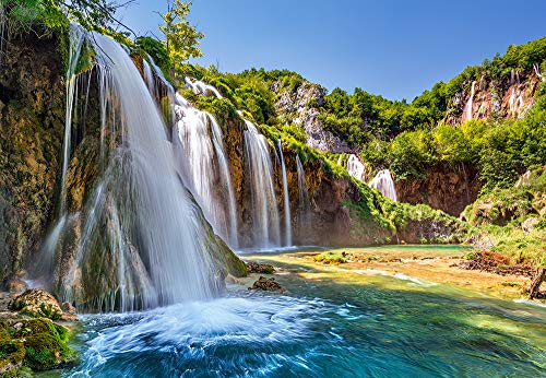 Castorland Land of The Falling Lakes Puzzle - Rompecabezas (Puzzle Rompecabezas, Paisaje, Niños y Adultos, Niño/niña, 9 año(s), 680 mm)