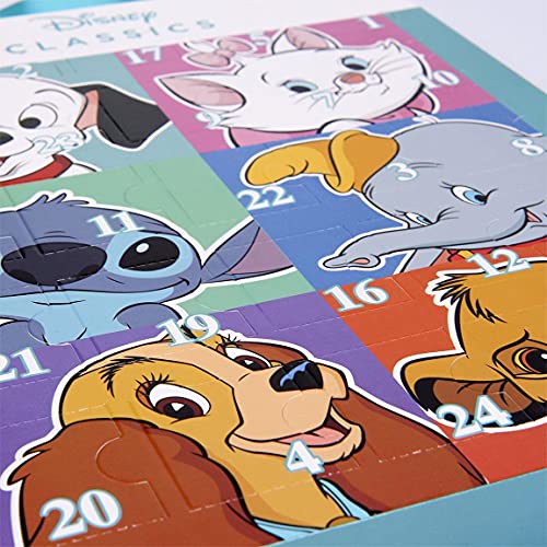 CERDÁ LIFE'S LITTLE MOMENTS- Calendario Adviento Bisutería con 24 Accesorios de Personajes Licencia Oficial Disney, Multicolor (2500001937)