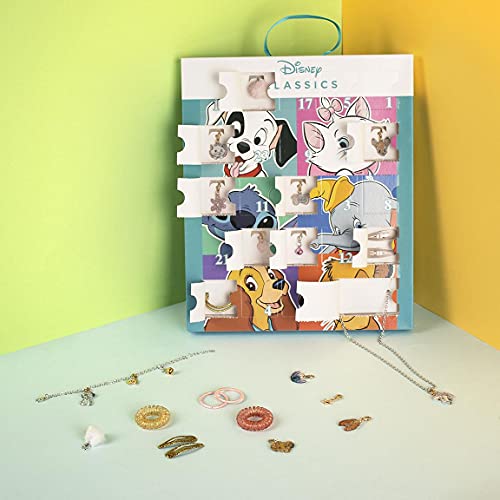 CERDÁ LIFE'S LITTLE MOMENTS- Calendario Adviento Bisutería con 24 Accesorios de Personajes Licencia Oficial Disney, Multicolor (2500001937)