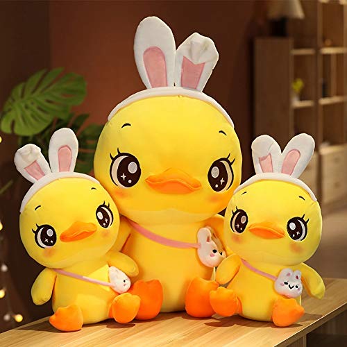 CFSNCM Juguetes de peluche de pato Muñeca de pato Gran pato amarillo Pato de peluche juguetes para bebé almohada Cumpleaños Regalo Decoración Kawaii Duck Plushie (Size : 55 cm)