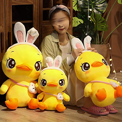 CFSNCM Juguetes de peluche de pato Muñeca de pato Gran pato amarillo Pato de peluche juguetes para bebé almohada Cumpleaños Regalo Decoración Kawaii Duck Plushie (Size : 55 cm)