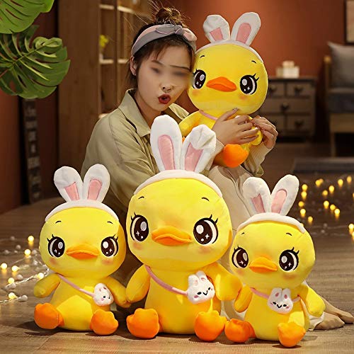 CFSNCM Juguetes de peluche de pato Muñeca de pato Gran pato amarillo Pato de peluche juguetes para bebé almohada Cumpleaños Regalo Decoración Kawaii Duck Plushie (Size : 55 cm)