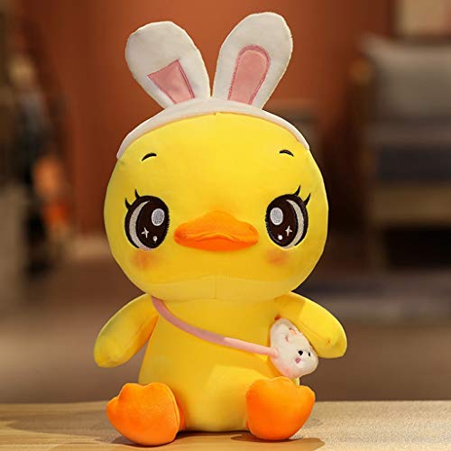 CFSNCM Juguetes de peluche de pato Muñeca de pato Gran pato amarillo Pato de peluche juguetes para bebé almohada Cumpleaños Regalo Decoración Kawaii Duck Plushie (Size : 55 cm)