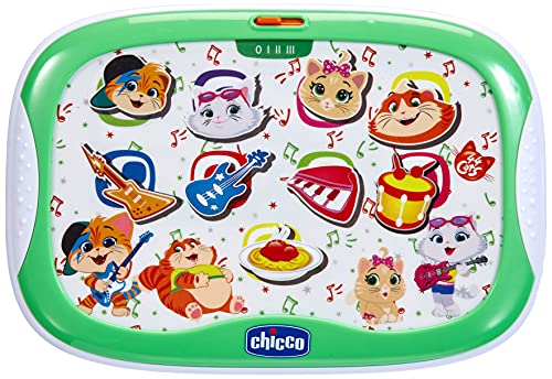 Chicco- Tablet Musicale 44 Gatti Cats Juego para niños (Artsana 00010025000000)