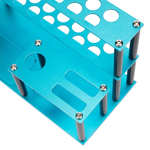 chiwanji Destornillador Organizador Rack Tornillo de Tornillo Soporte Soporte Tornillo Bandeja - Azul