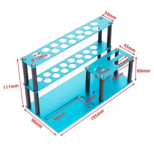 chiwanji Destornillador Organizador Rack Tornillo de Tornillo Soporte Soporte Tornillo Bandeja - Azul