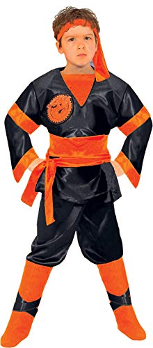 Ciao 27117.4-5 Dragon Ninja - Disfraz infantil (talla 4-5 años), color negro y naranja