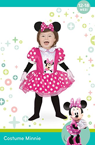 Ciao Disney Disfraz de Bebé Minnie Clásico, color rosa, 12-18 mesi (11244.12-18)