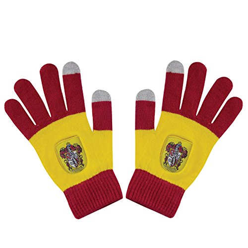 Cinereplicas Harry Potter - Guantes con pantalla táctil Gryffindor Rojo - Licencia Oficial