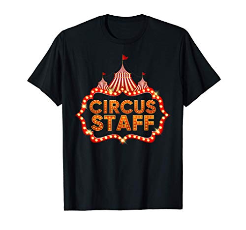 Circus Staff Disfraz Carnaval Personal de Circo Hombre Mujer Camiseta