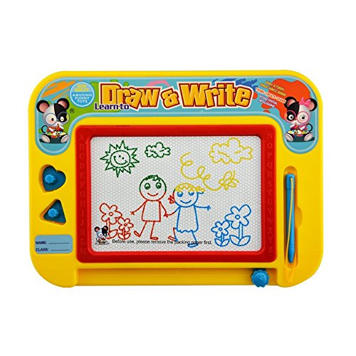 Cisixin Magnetic Drawing Board, Pizarra mágica, Tablero de Dibujo Multicolor Borrable para Bebé Juguete