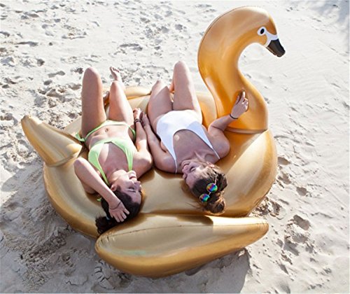 Cisne Gigante Inflable Lianshi Swim Inflable Juguete de la Piscina Verano Buen Boca Cisne