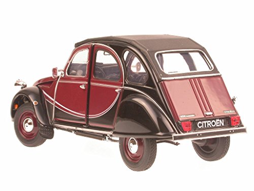 Citroen 2 CV 2CV 6 Ente Charleston schwarz-rot Modellauto Welly 1:24