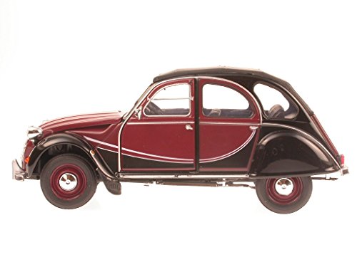 Citroen 2 CV 2CV 6 Ente Charleston schwarz-rot Modellauto Welly 1:24