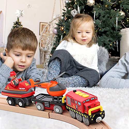 Clásico Juego de Tren de Navidad, Juego de Tren de Juguete Juguete de Tren Eléctrico Funciona con Pilas Vías Férreas Vías para Coches Tren a Batería Set de Construcción Tren de Navidad