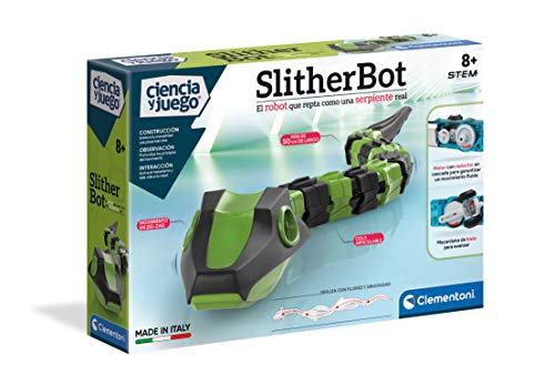 Clementoni-55396 - Slither Bot - robot para montar y jugar a partir de 8 años