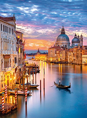 Clementoni-CM-35056 Puzzle 500 Piezas Venecia iluminada, Color, Talla única (35056)