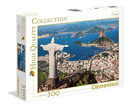 Clementoni- Collection: Rio De Janeiro Los Pingüinos De Madagascar Puzzle, 500 Piezas, Multicolor (35032)