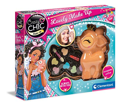 Clementoni Crazy Chic 18631 - Lovely Make Up - Cervatillo - Set de Maquillaje Infantil a Partir de 6 años