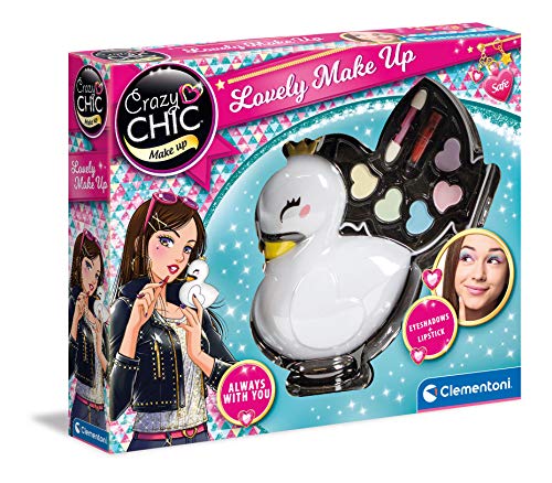 Clementoni Crazy Chic 18632 - Lovely Make Up - Cisne - Set de Maquillaje Infantil a Partir de 6 años