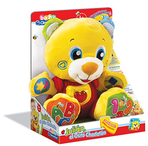 Clementoni- Peluche interactivo el Osito Charlatán, Multicolor (55128.6) , color/modelo surtido