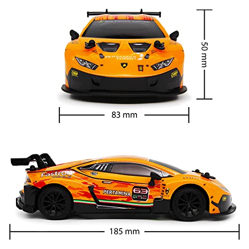 CMJ RC Cars Lamborghini Lamborghini Huracan GT3 - Luces de trabajo para coche con licencia oficial (escala 1:24, 2,4 Ghz)