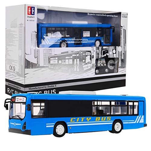 Coche de Control Remoto RC, Coche Teledirigido - Modelo de Bus Control Remoto, City Bus Autobus - 1:20 - 2.4GHz - Azul