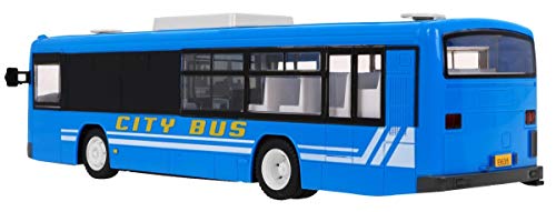 Coche de Control Remoto RC, Coche Teledirigido - Modelo de Bus Control Remoto, City Bus Autobus - 1:20 - 2.4GHz - Azul