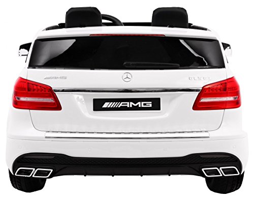 Coche Electrico para Niños Auto Alimentado con Batería Vehículo Eléctrico Control Remoto - Mercedes Benz GLS 63 AMG 4WD - Blanco Metálico