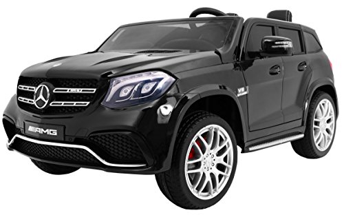 Coche Electrico para Niños Auto Alimentado con Batería Vehículo Eléctrico Control Remoto - Mercedes Benz GLS 63 AMG 4WD - Negro Metálico