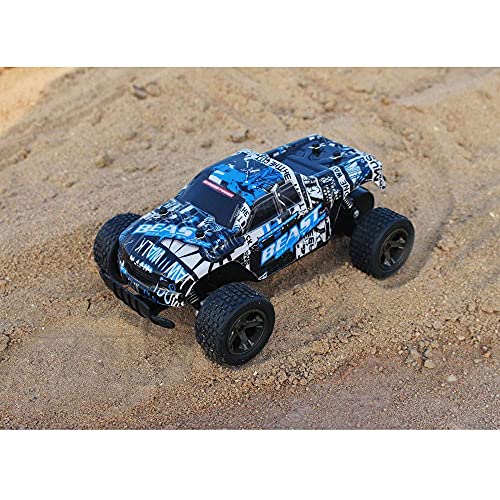 Coche RC 2.4G Drift Climbing Coche de Control Remoto Todo Terreno Vehículo RC Todoterreno de Alta Velocidad Bigfoot Monster RC Truck Anti-colisión y Anti-caída, para niños y niñas (Color: Red)