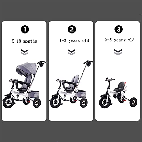 Cochecito de bebé plegable para niños con capota para el sol, con asiento giratorio y reclinable de 360 ​​° Cochecito para silla de paseo al aire libre (Color: C) s para niños de 1 a 3 años Happy