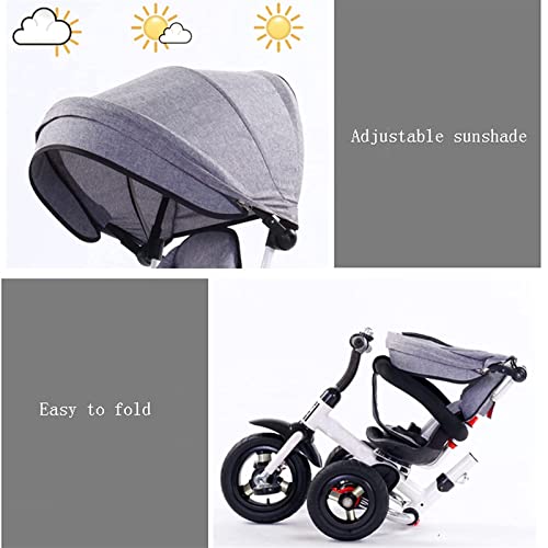 Cochecito de bebé plegable para niños con capota para el sol, con asiento giratorio y reclinable de 360 ​​° Cochecito para silla de paseo al aire libre (Color: C) s para niños de 1 a 3 años Happy