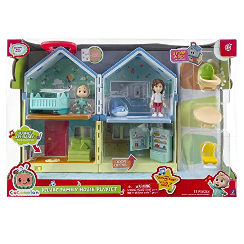 CoComelon CMW0153 Deluxe - Casa Familiar con música, Figuras y Accesorios, versión Oficial en alemán, Juguete a Partir de 3 años