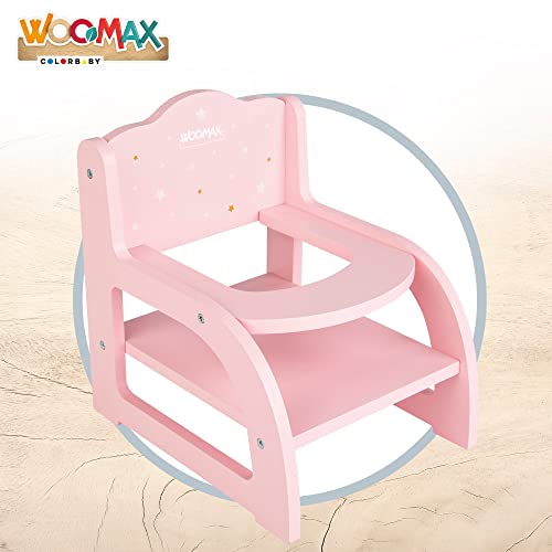 ColorBaby WOOMAX 49365 - Woomax-Trona de Madera para muñecas +3a