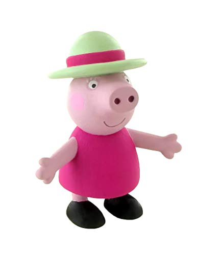 Comansi- Peppa Grandma Pig Mini Figura, Multicolor, 7 cm (Y90152)