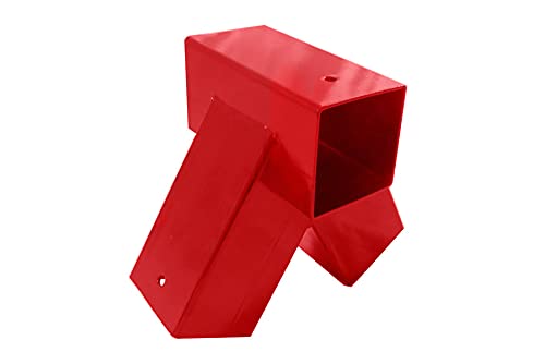 Conector de Columpio Cuadrado 9x9 cm Color Rojo