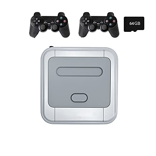 Consola Juegos Retro Reproductor Videojuegos Consolas Videojuegos 4K HD TV Para PS1/PSP/N64/DC Con Más 50000 Juegos Consolas Juegos Controladores Inalámbricos Duales 2.4G Interacción Familiare