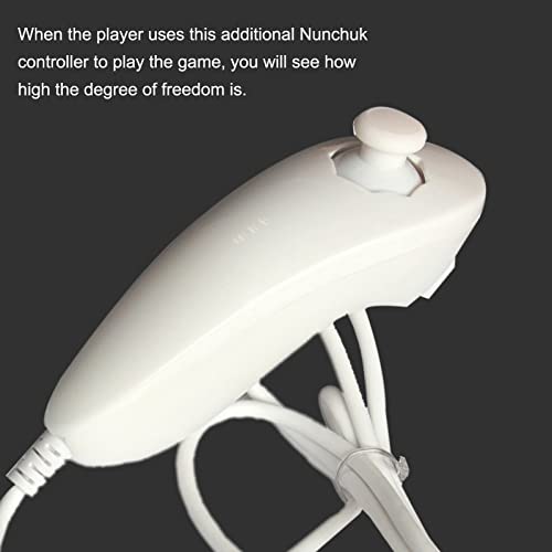 Controlador de Juegos Nunchuk - Controlador de Videojuegos Nunchuk Joystick Remote, para Consola Wii Gamepad